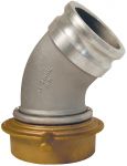 45 Deg Adapter - Tank Car Thread x Male Cam